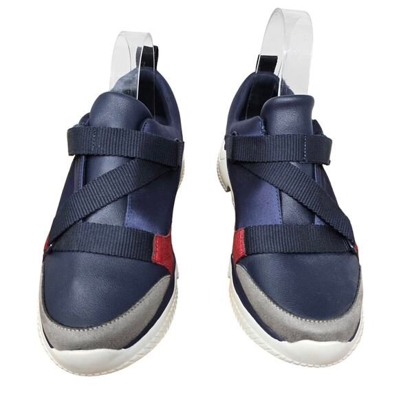 Charles and Keith Blue Red Hook Loop Closure Sneakers 35 - US 5 - Picture 3 of 8